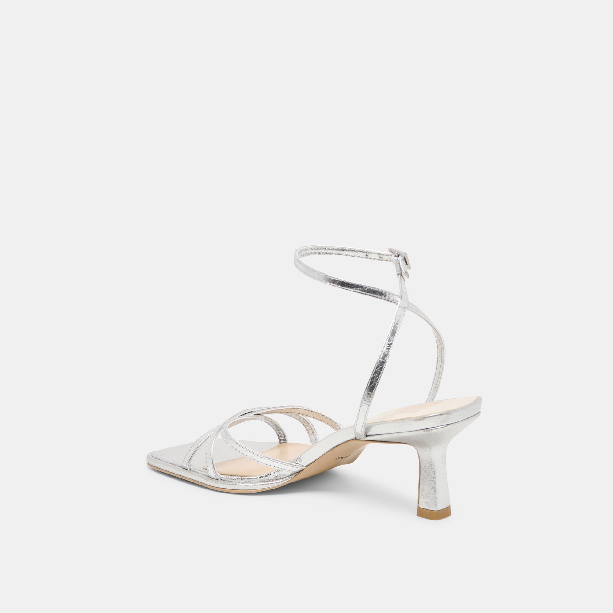 Dolce Vita SHOES | Manji Silver Metallic Leather Heels