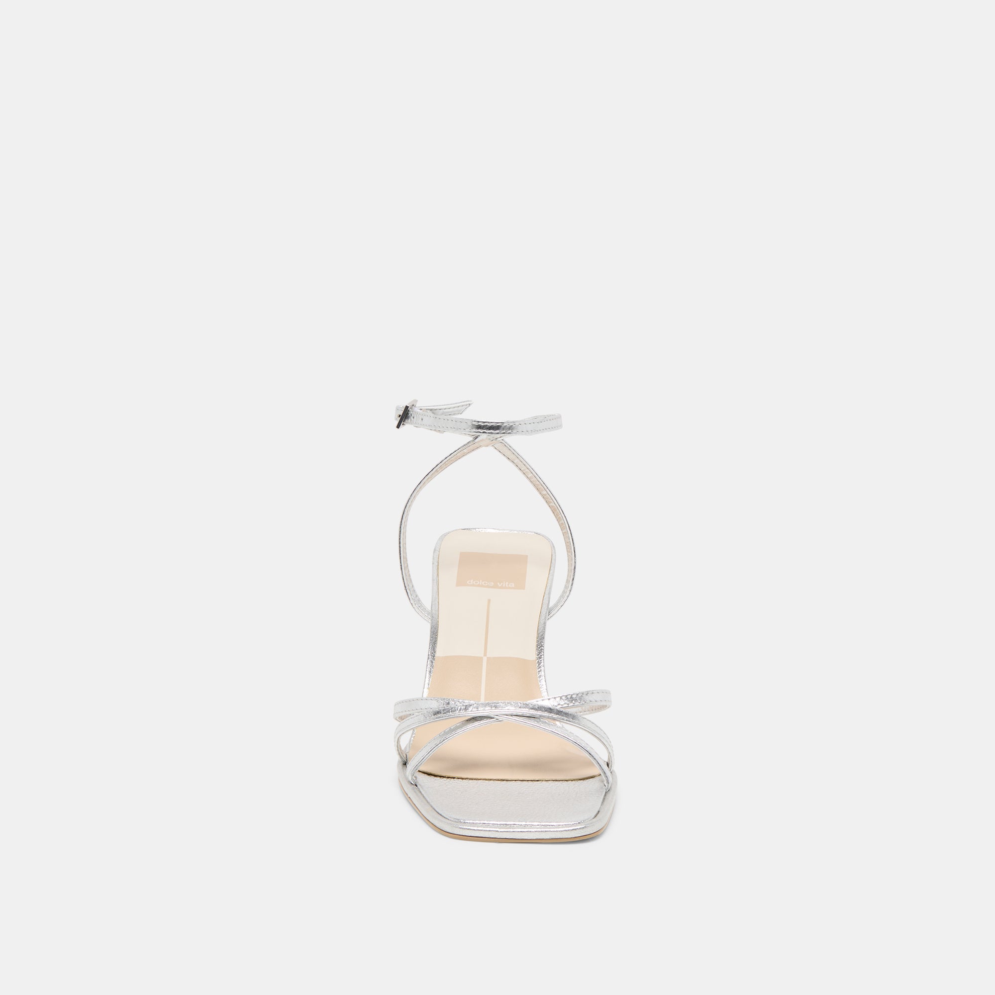 Dolce Vita SHOES | Manji Silver Metallic Leather Heels