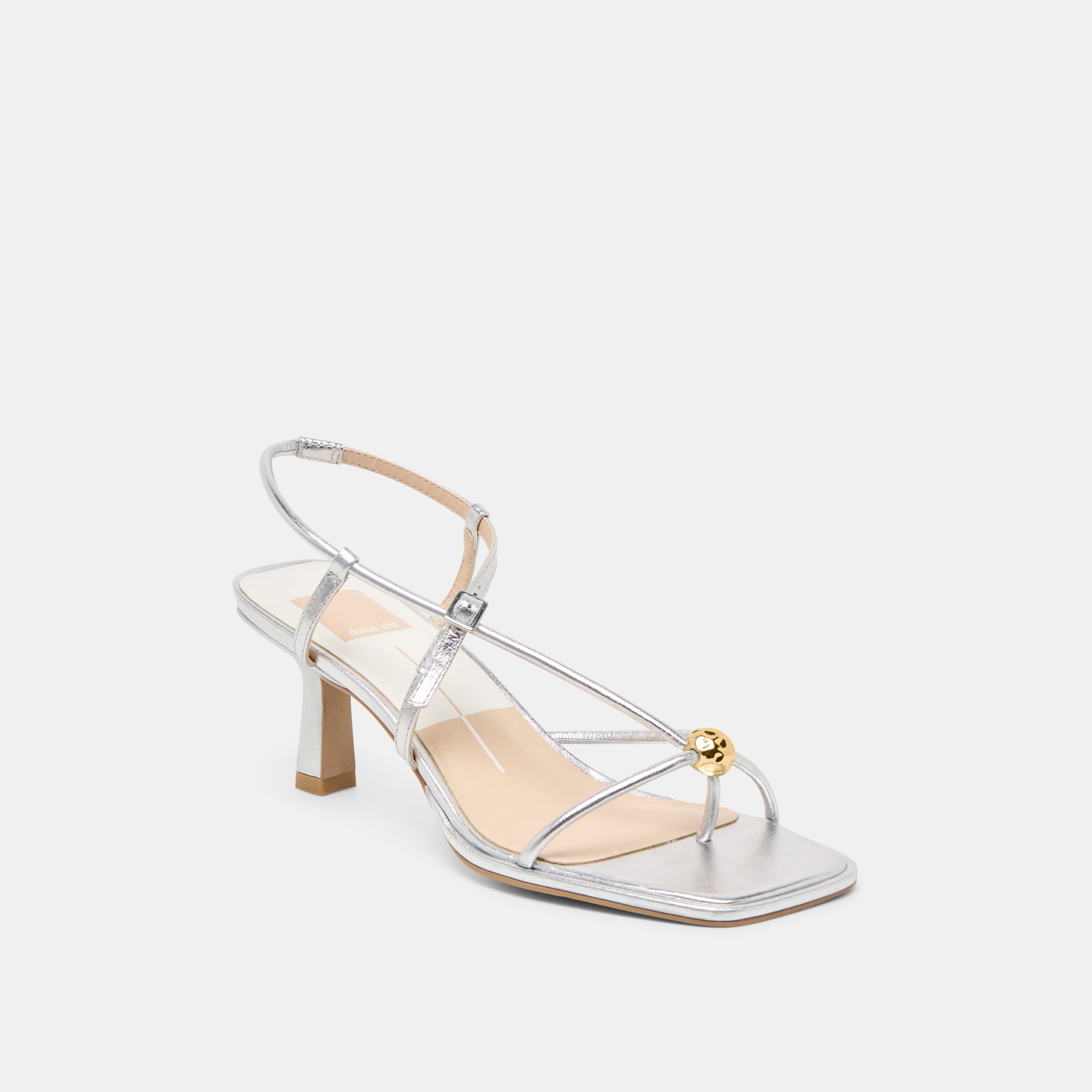 Dolce Vita SHOES | Mylee Silver Distressed Leather Heels