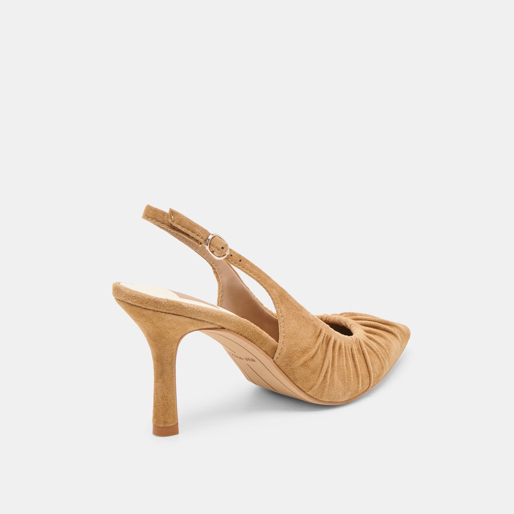 Dolce Vita SHOES | Keira Lt Brown Suede Heels