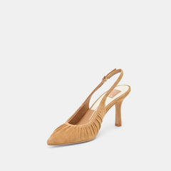 Dolce Vita SHOES | Keira Lt Brown Suede Heels
