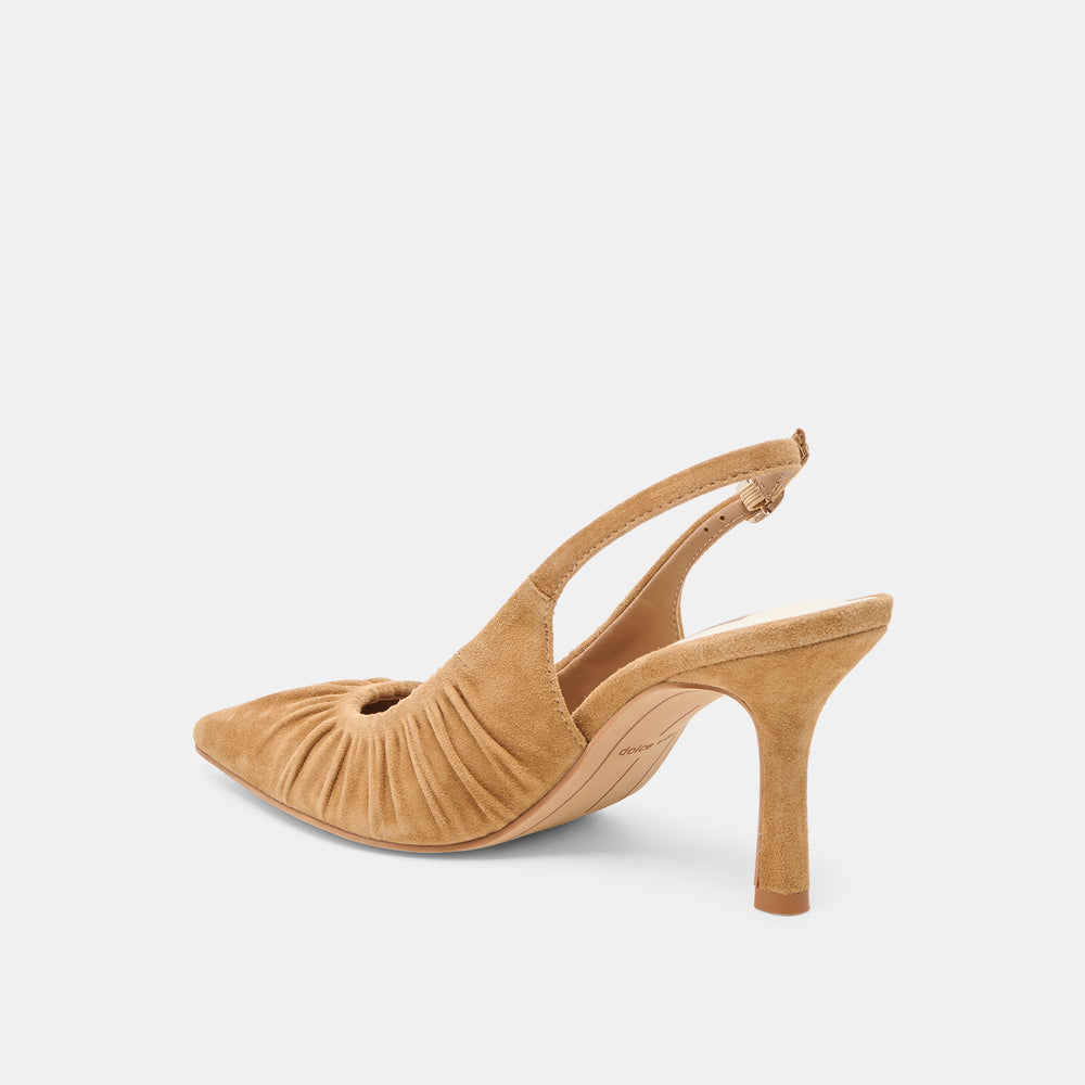 Dolce Vita SHOES | Keira Lt Brown Suede Heels