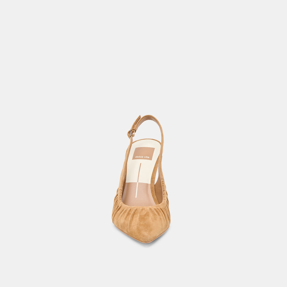 Dolce Vita SHOES | Keira Lt Brown Suede Heels