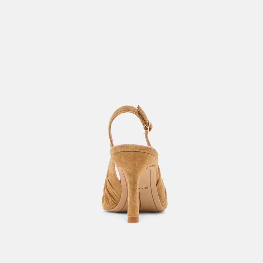Dolce Vita SHOES | Keira Lt Brown Suede Heels