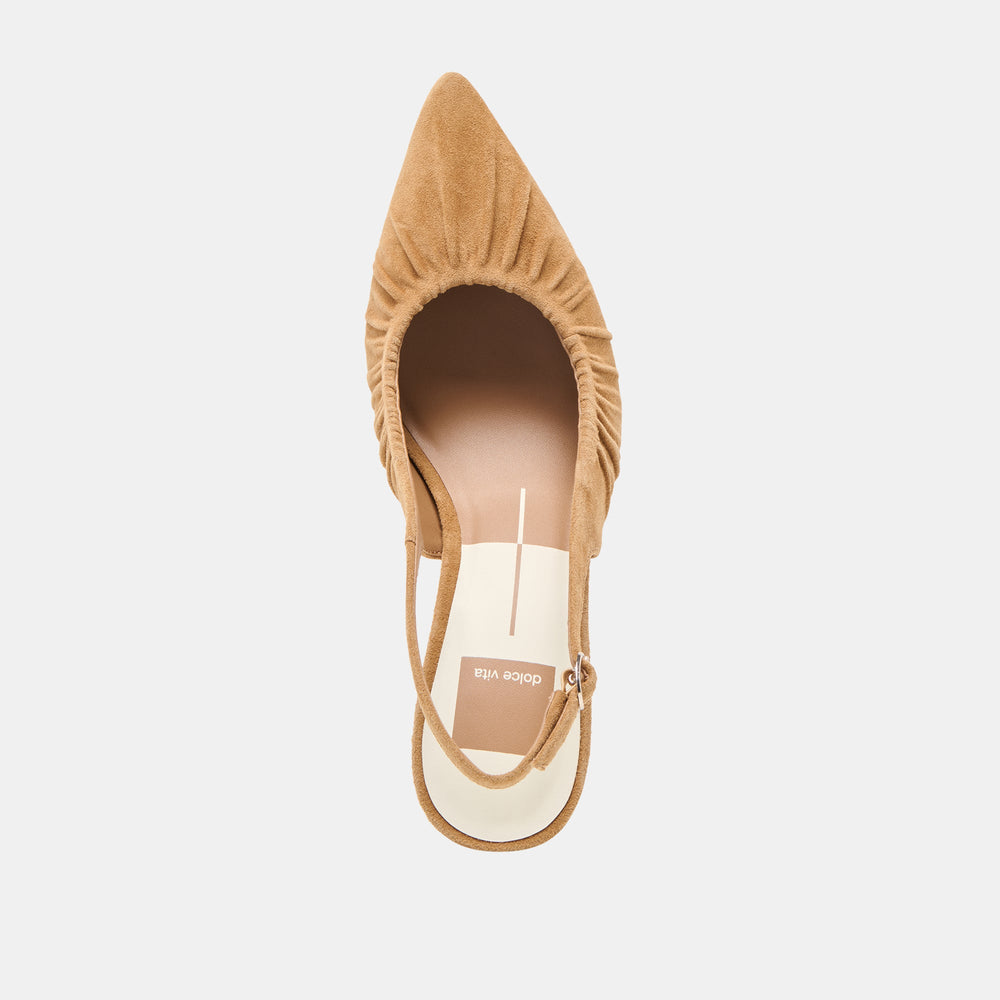 Dolce Vita SHOES | Keira Lt Brown Suede Heels