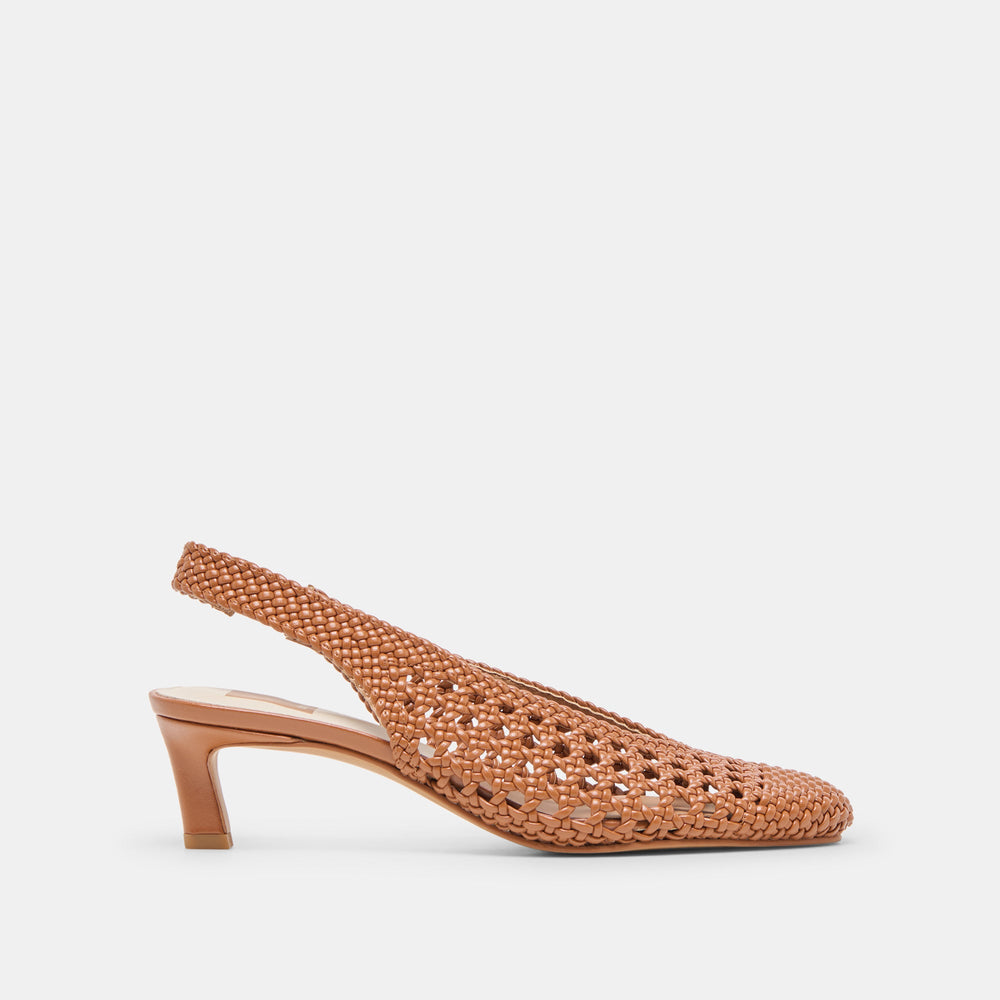 Dolce Vita SHOES | Fawne Saddle Woven Stella Heels