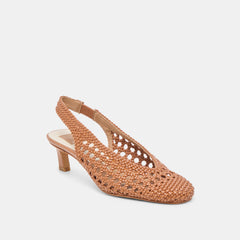 Dolce Vita SHOES | Fawne Saddle Woven Stella Heels
