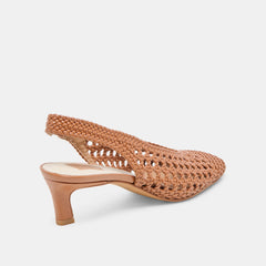 Dolce Vita SHOES | Fawne Saddle Woven Stella Heels