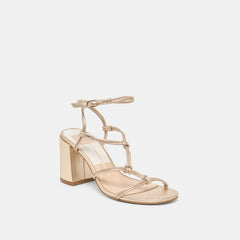 Dolce Vita SHOES | Fizzy Gold Leather Heels