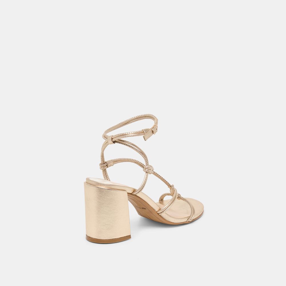 Dolce Vita SHOES | Fizzy Gold Leather Heels