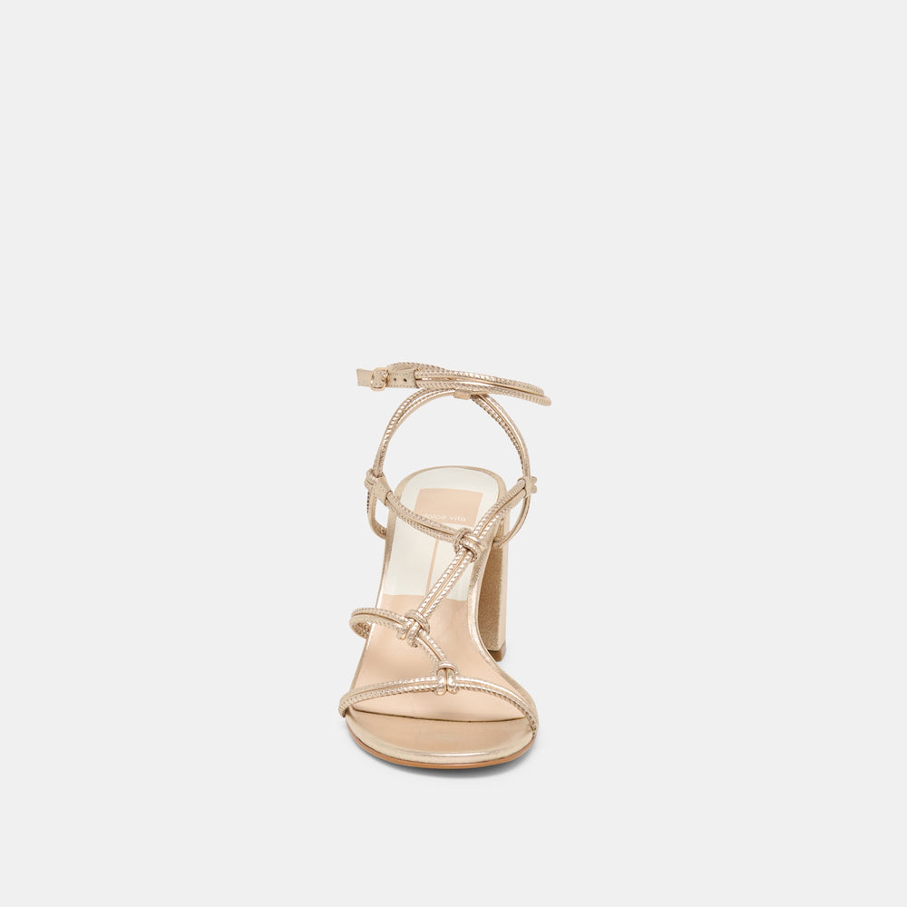 Dolce Vita SHOES | Fizzy Gold Leather Heels