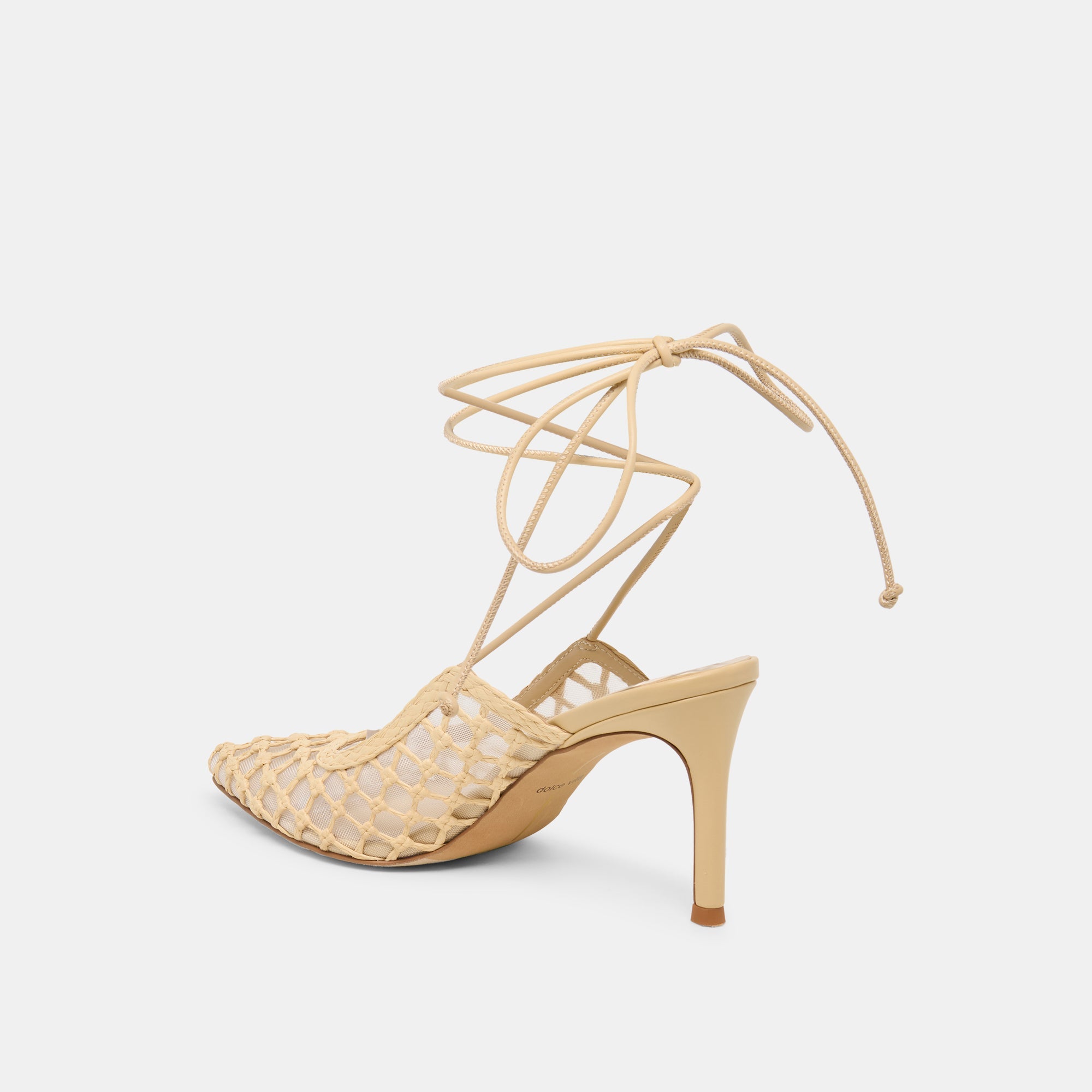 Dolce Vita SHOES | Yael Lt Natural Woven Raffia Heels