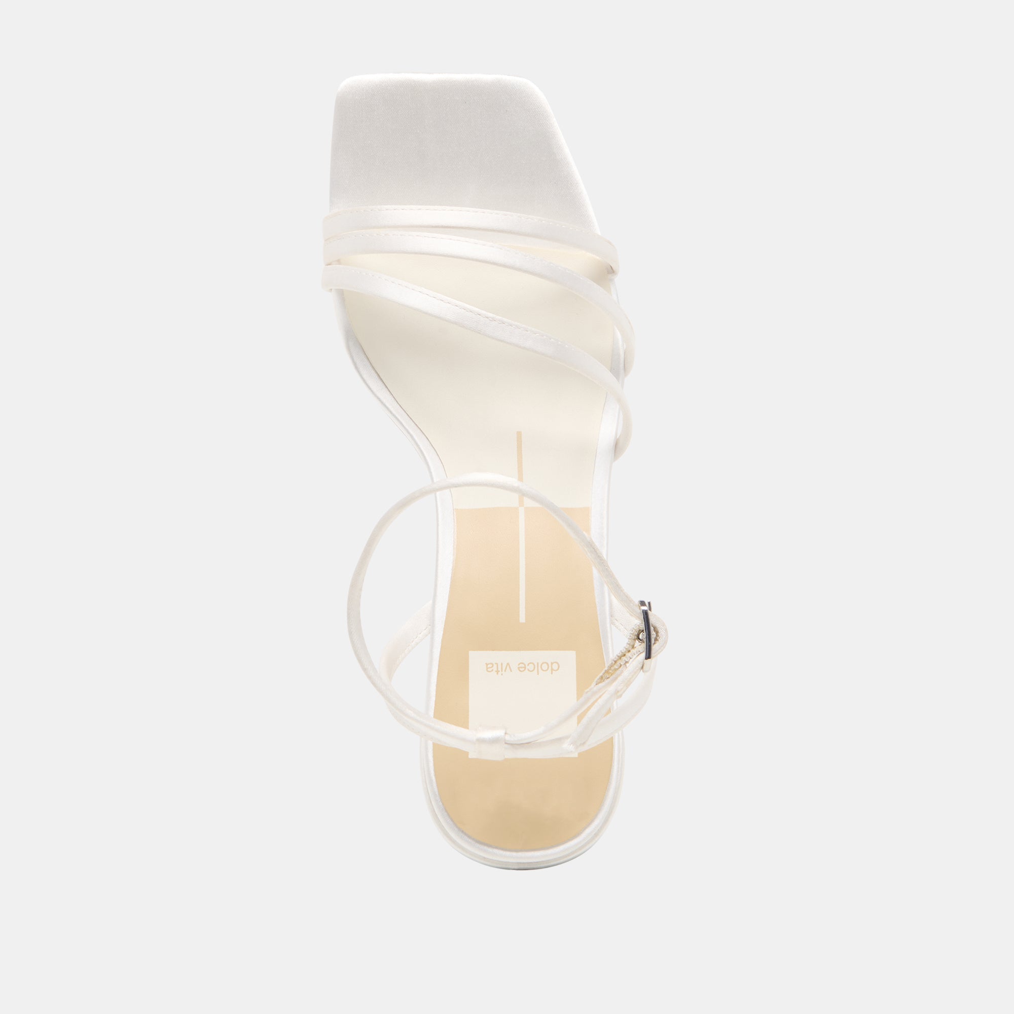 Dolce Vita SHOES | Ysabel True White Satin Heels