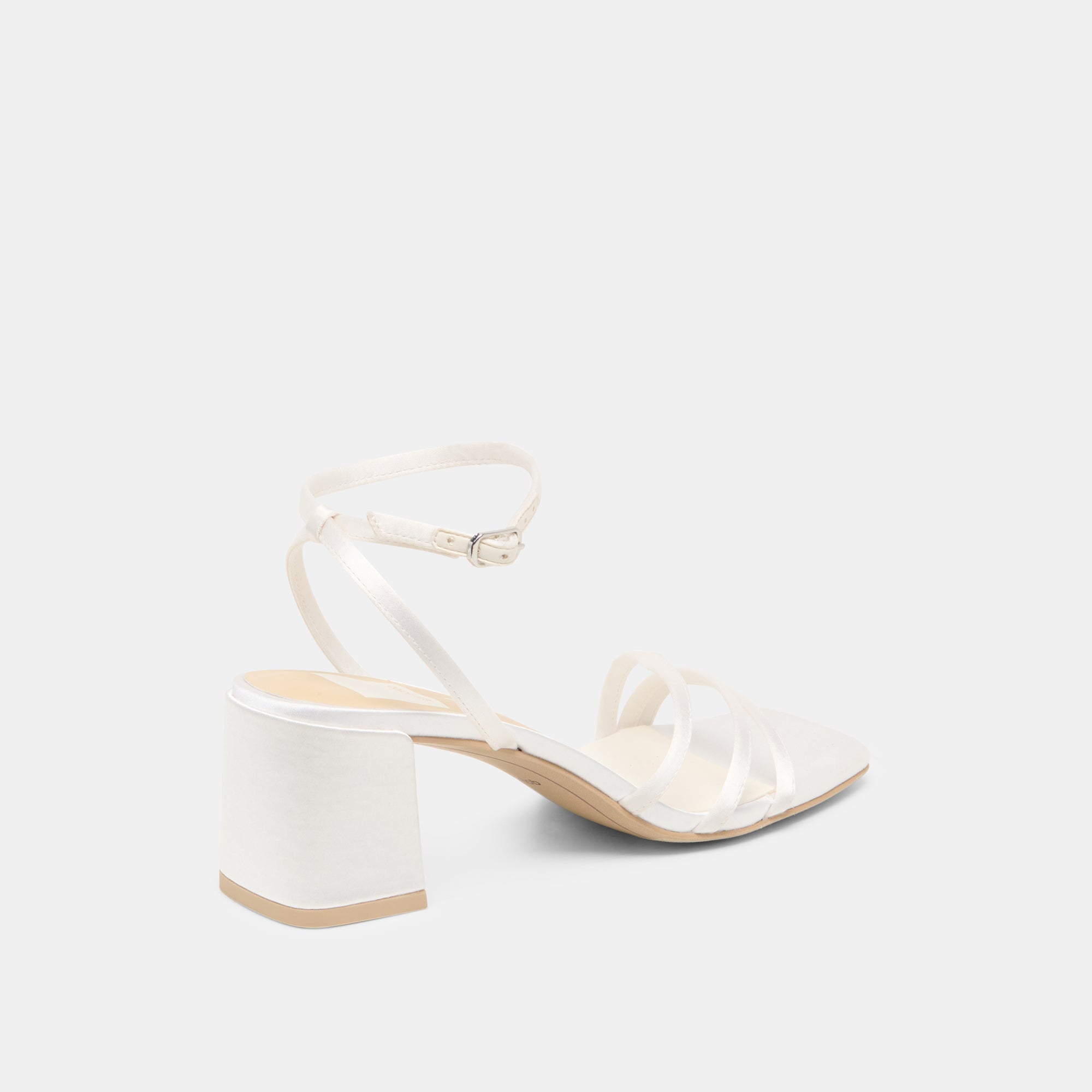 Dolce Vita SHOES | Ysabel True White Satin Heels