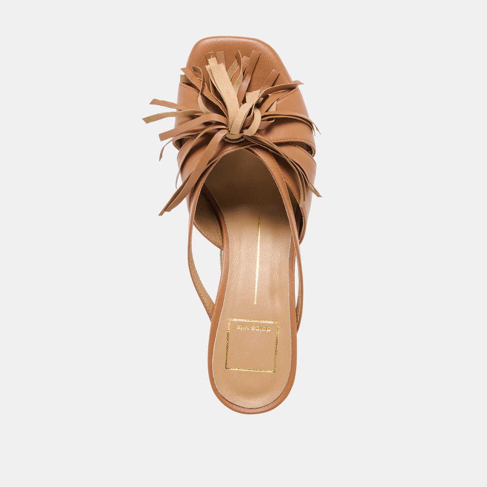 Dolce Vita SHOES | Rosaly Chestnut Leather Heels