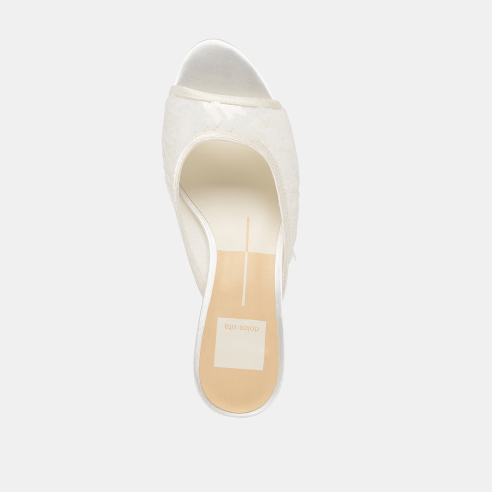Dolce Vita SHOES | Inga Off White Satin Heels