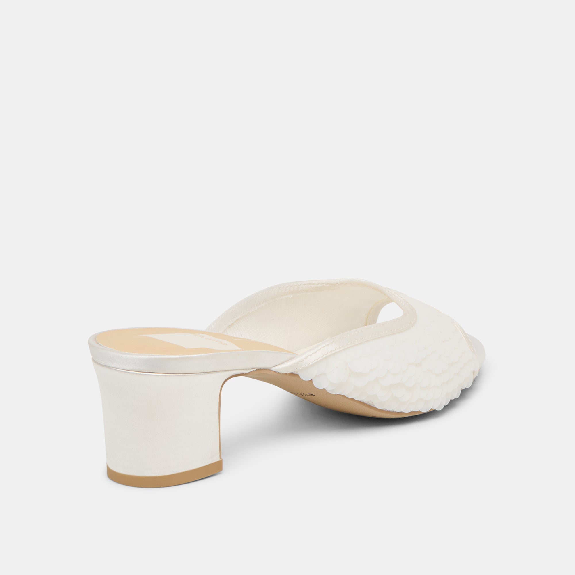 Dolce Vita SHOES | Inga Off White Satin Heels
