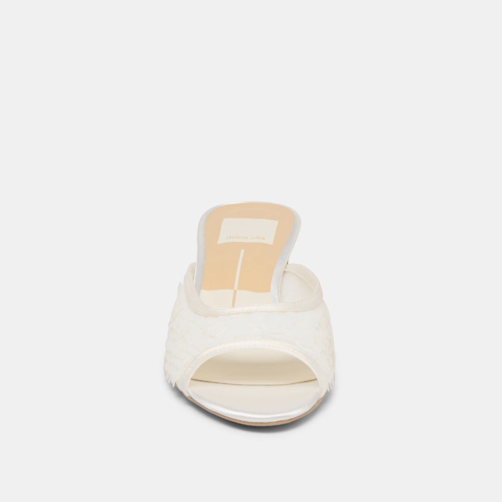Dolce Vita SHOES | Inga Off White Satin Heels