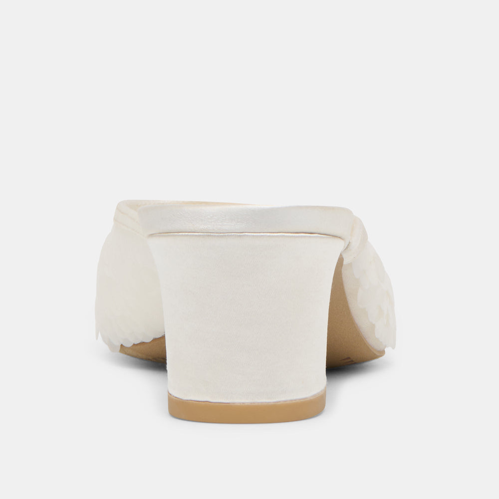 Dolce Vita SHOES | Inga Off White Satin Heels