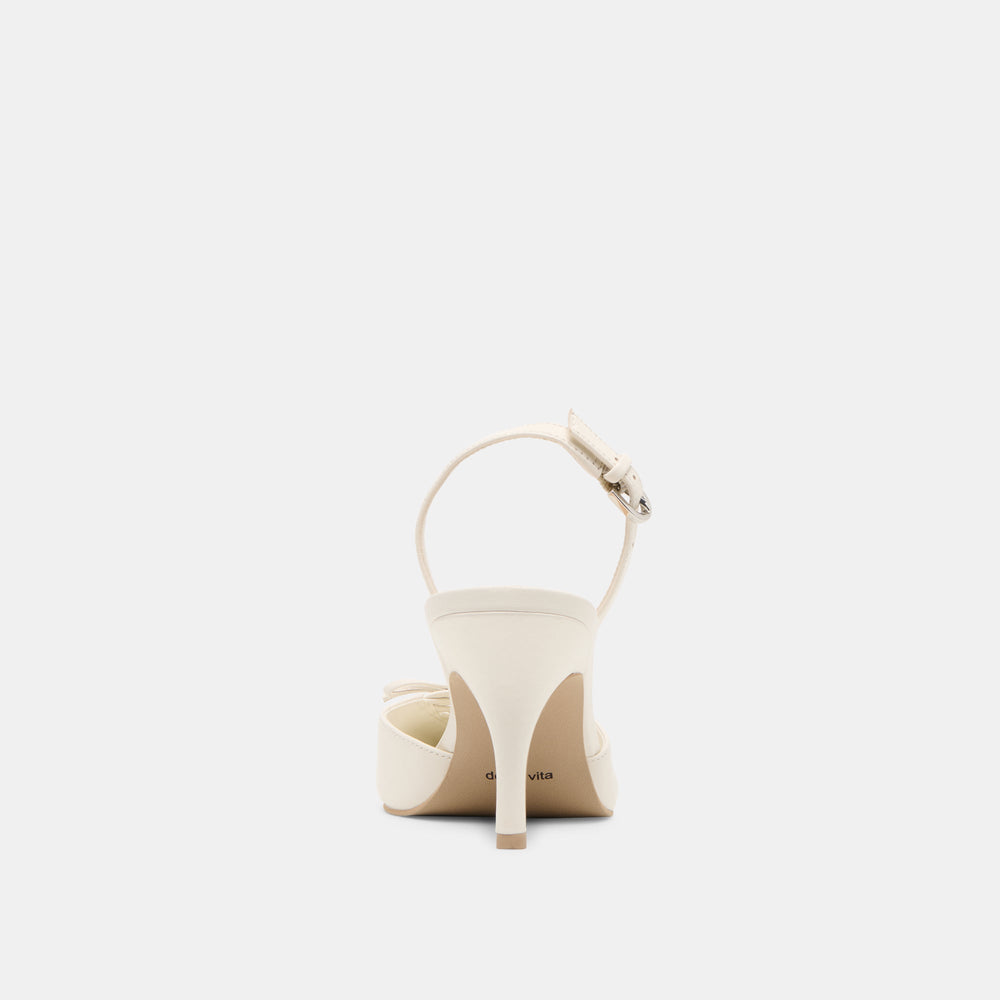 Dolce Vita SHOES | Hamya White Leather Heels