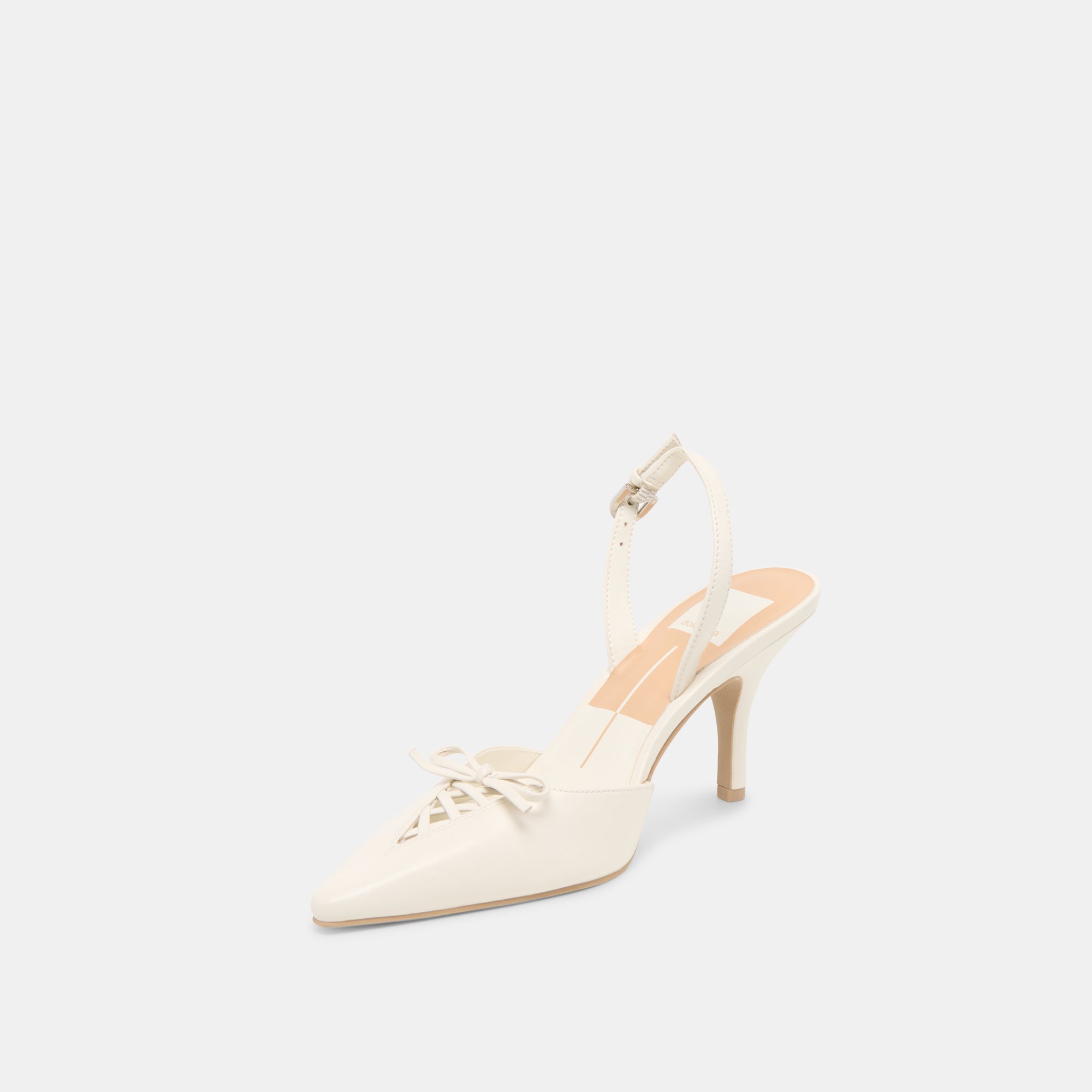 Dolce Vita SHOES | Hamya White Leather Heels