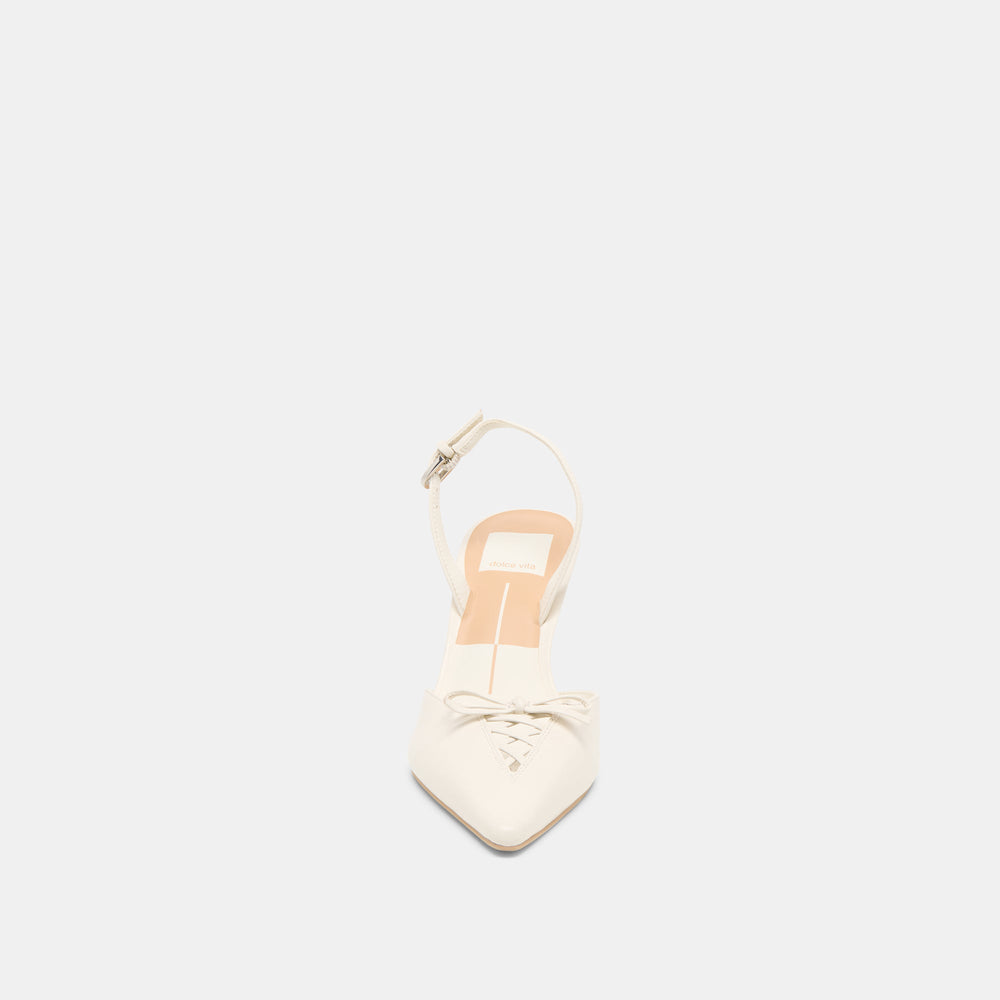 Dolce Vita SHOES | Hamya White Leather Heels