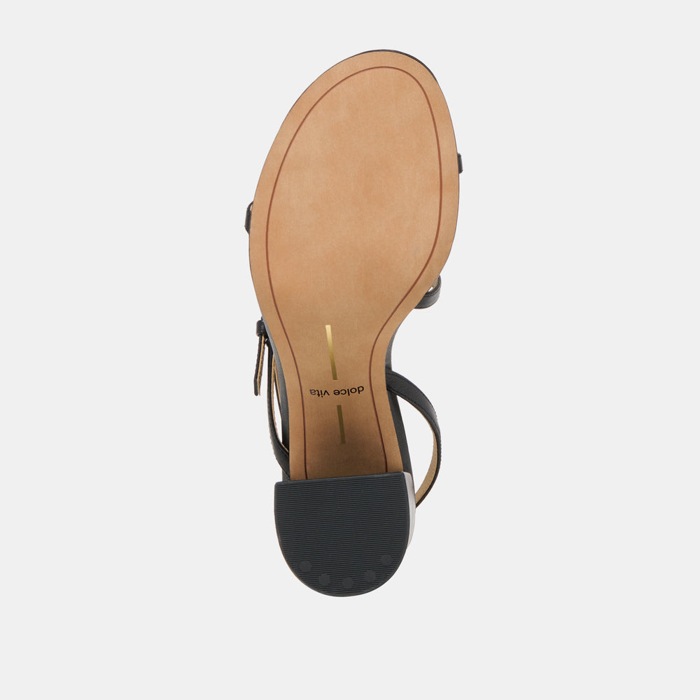 Dolce Vita SHOES | Faye Black Leather Heels