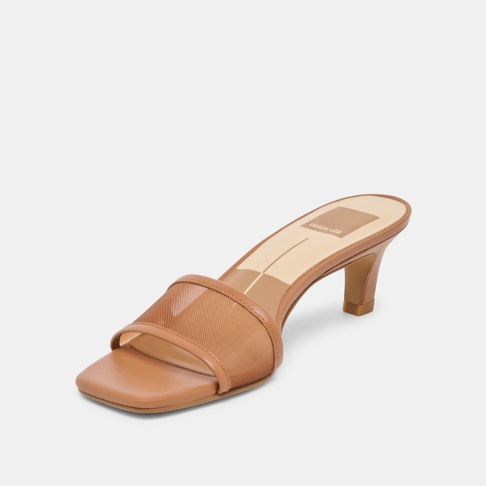 Dolce Vita SHOES | Rexa Mesh Caramel Mesh Heels