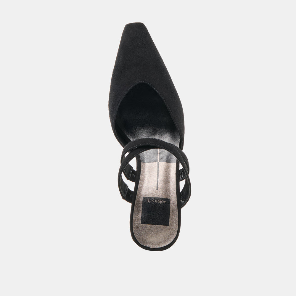 Dolce Vita SHOES | Linore Onyx Suede Heels