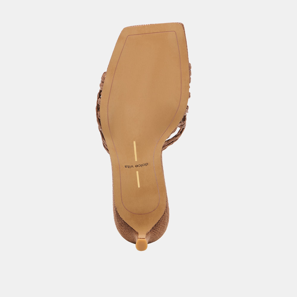 Dolce Vita SHOES | Bowen Cognac Raffia Heels
