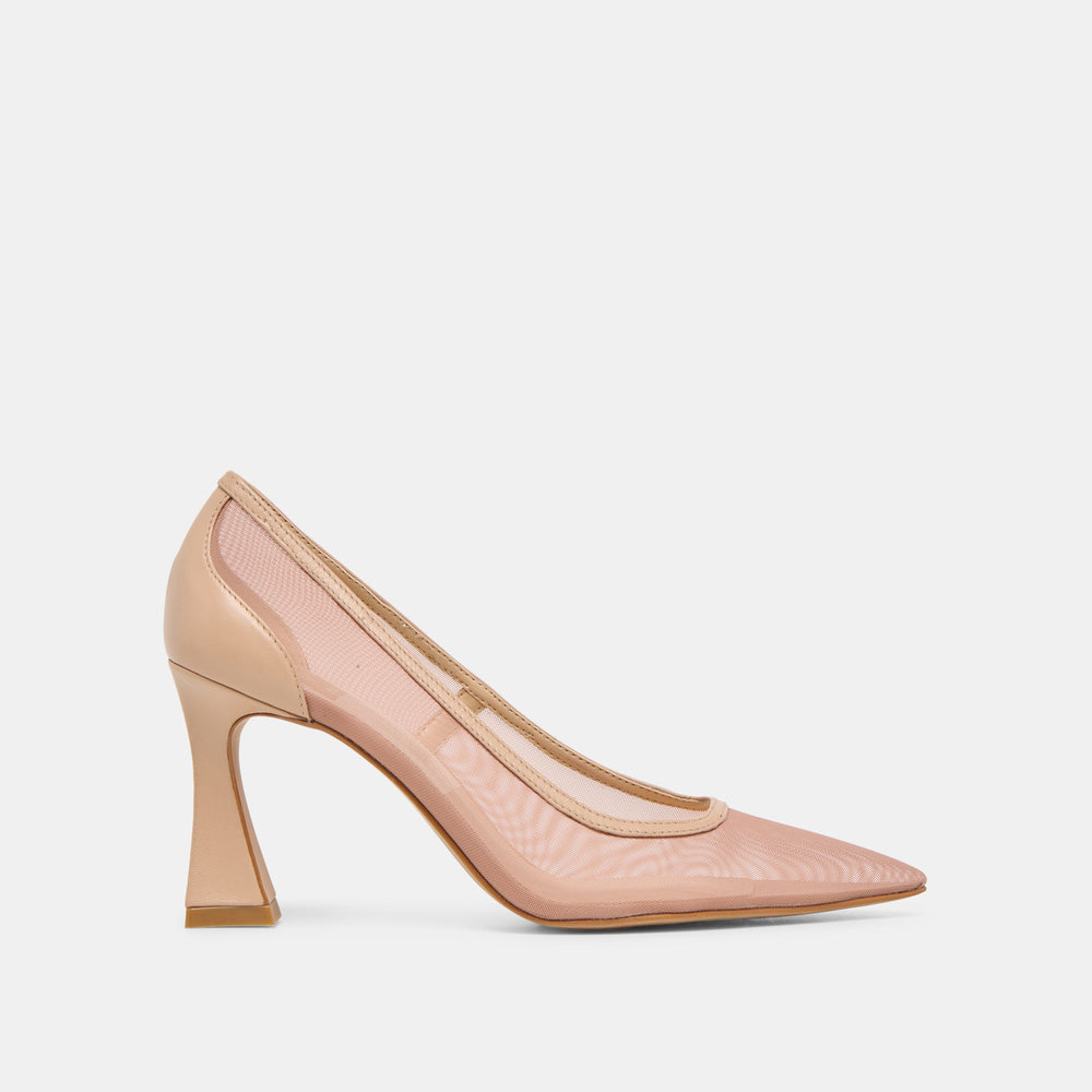 Dolce Vita SHOES | Malory Lt Tan Mesh Heels
