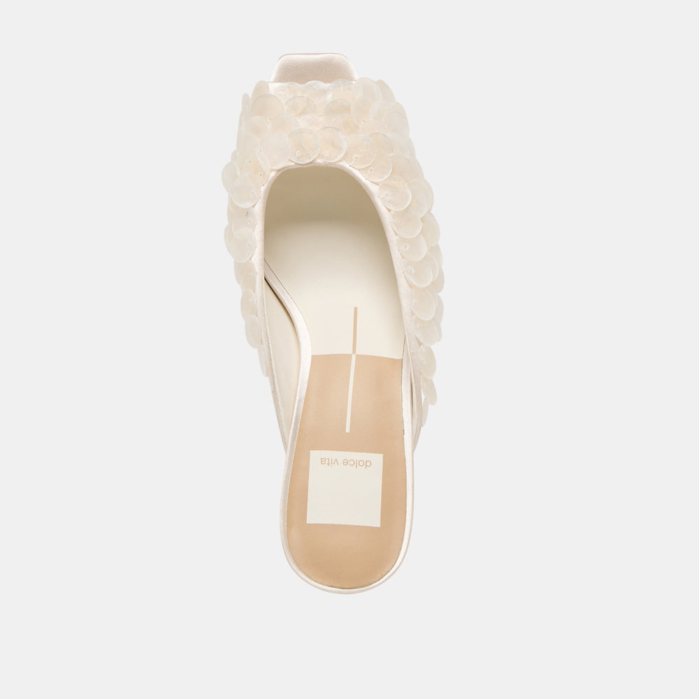 Dolce Vita SHOES | Samary Confetti Off White Satin Heels