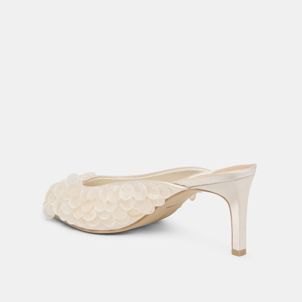 Dolce Vita SHOES | Samary Confetti Off White Satin Heels