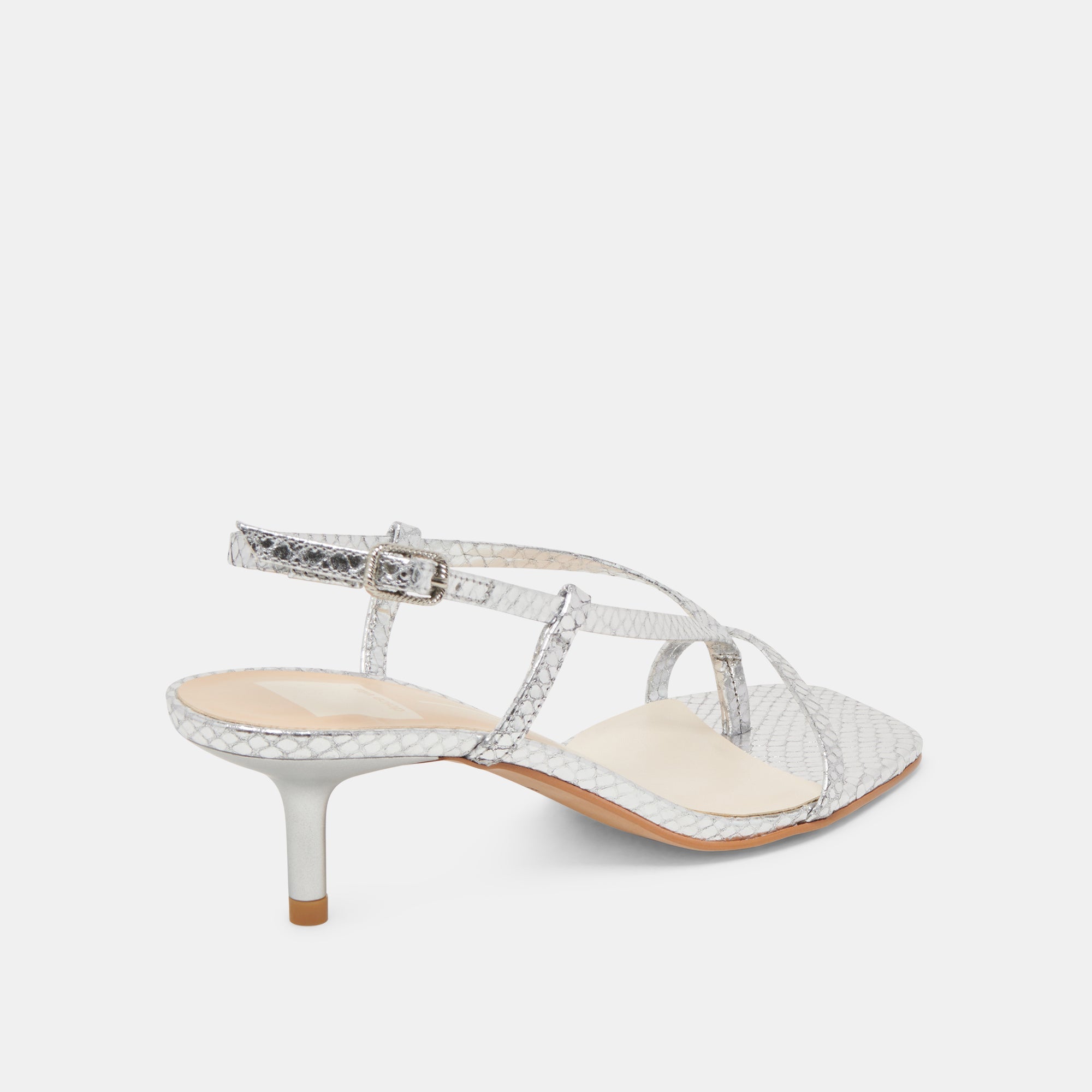 Dolce Vita SHOES | LAURY HEELS SILVER EMBOSSED LEATHER
 – Dolce Vita