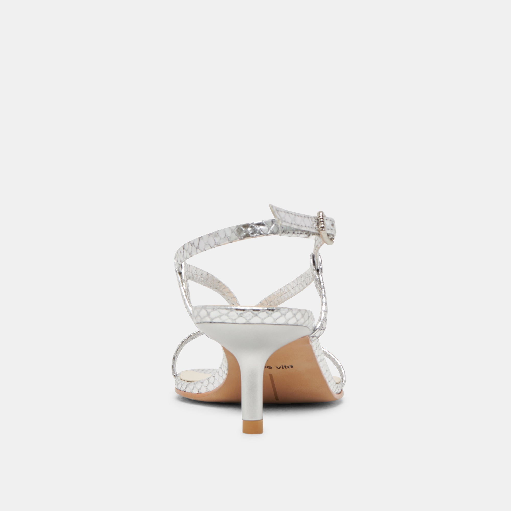 Dolce Vita SHOES | LAURY HEELS SILVER EMBOSSED LEATHER
 – Dolce Vita