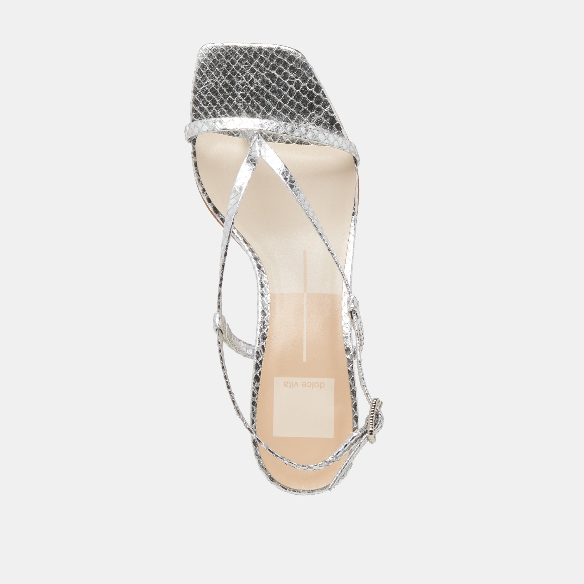Dolce Vita SHOES | LAURY HEELS SILVER EMBOSSED LEATHER
 – Dolce Vita
