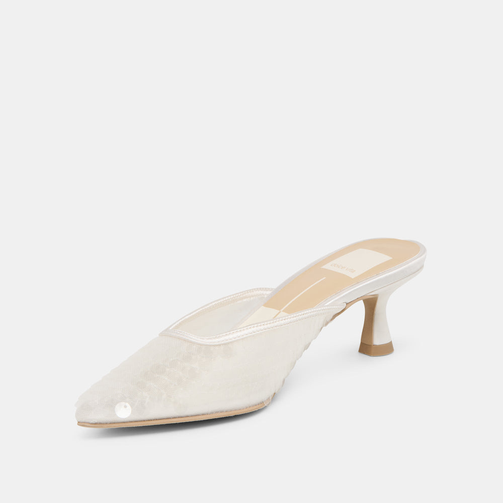 Dolce Vita SHOES | Cleo Ivory Sequin Heels