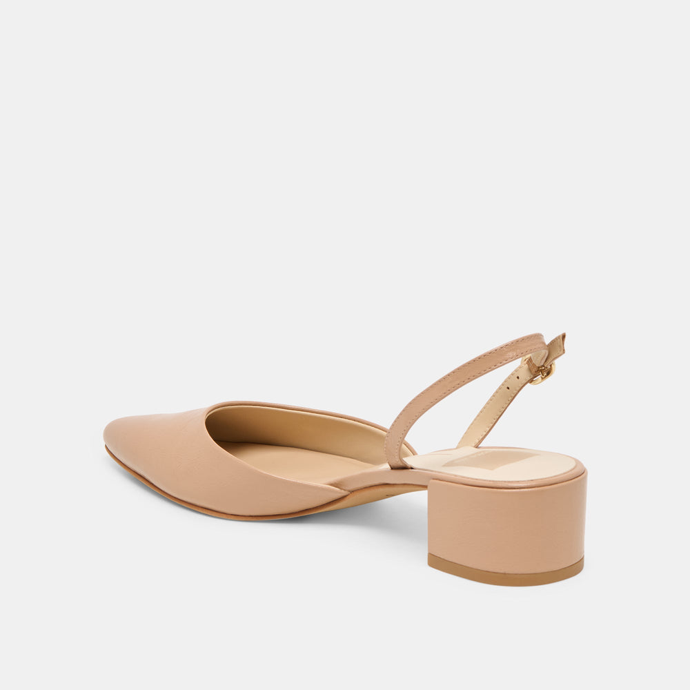 Dolce Vita SHOES | Carel Lt Tan Crinkle Patent Leather Heels