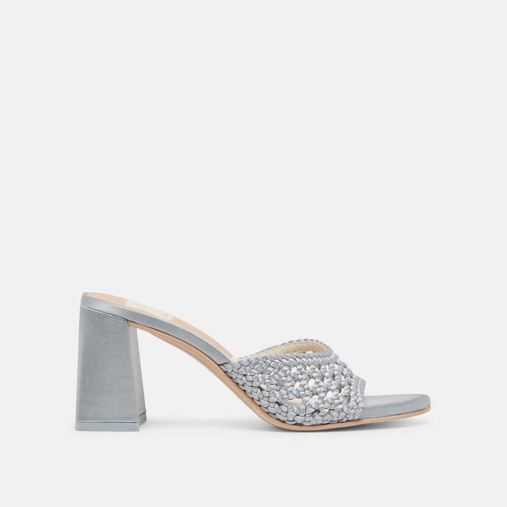 Dolce Vita SHOES | MARGOE HEELS LIGHT BLUE WOVEN SATIN
 – Dolce Vita