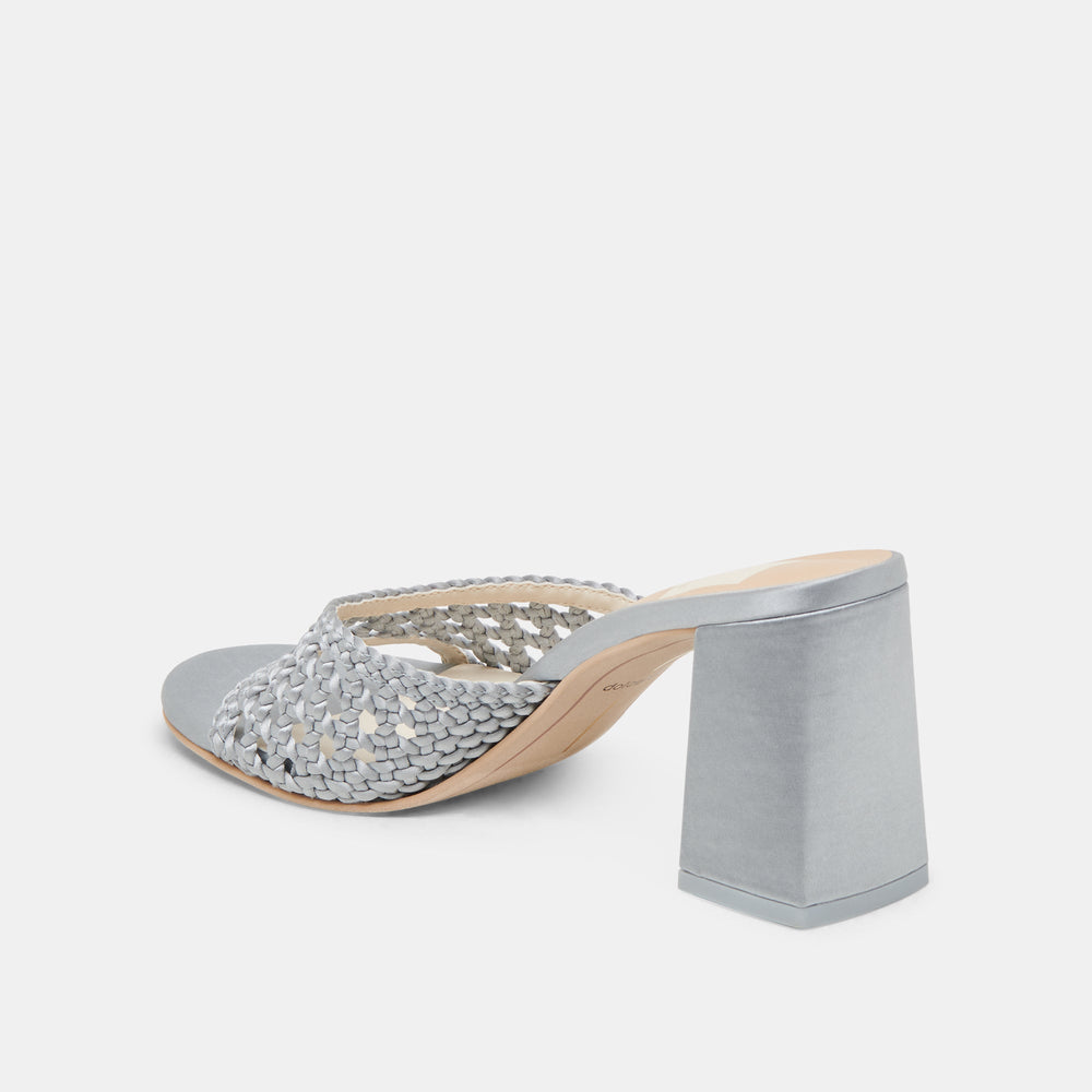Dolce Vita SHOES | MARGOE HEELS LIGHT BLUE WOVEN SATIN
 – Dolce Vita