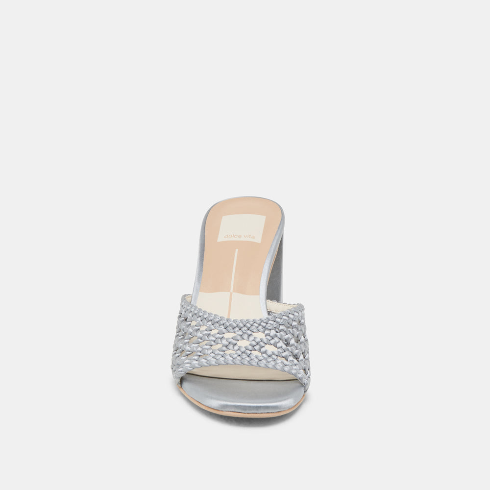 Dolce Vita SHOES | MARGOE HEELS LIGHT BLUE WOVEN SATIN
 – Dolce Vita