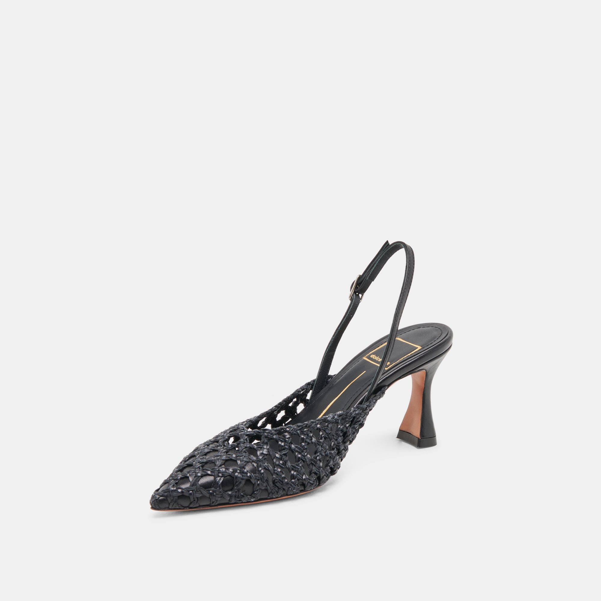 Dolce Vita SHOES | GLORIA HEELS BLACK WOVEN
 – Dolce Vita