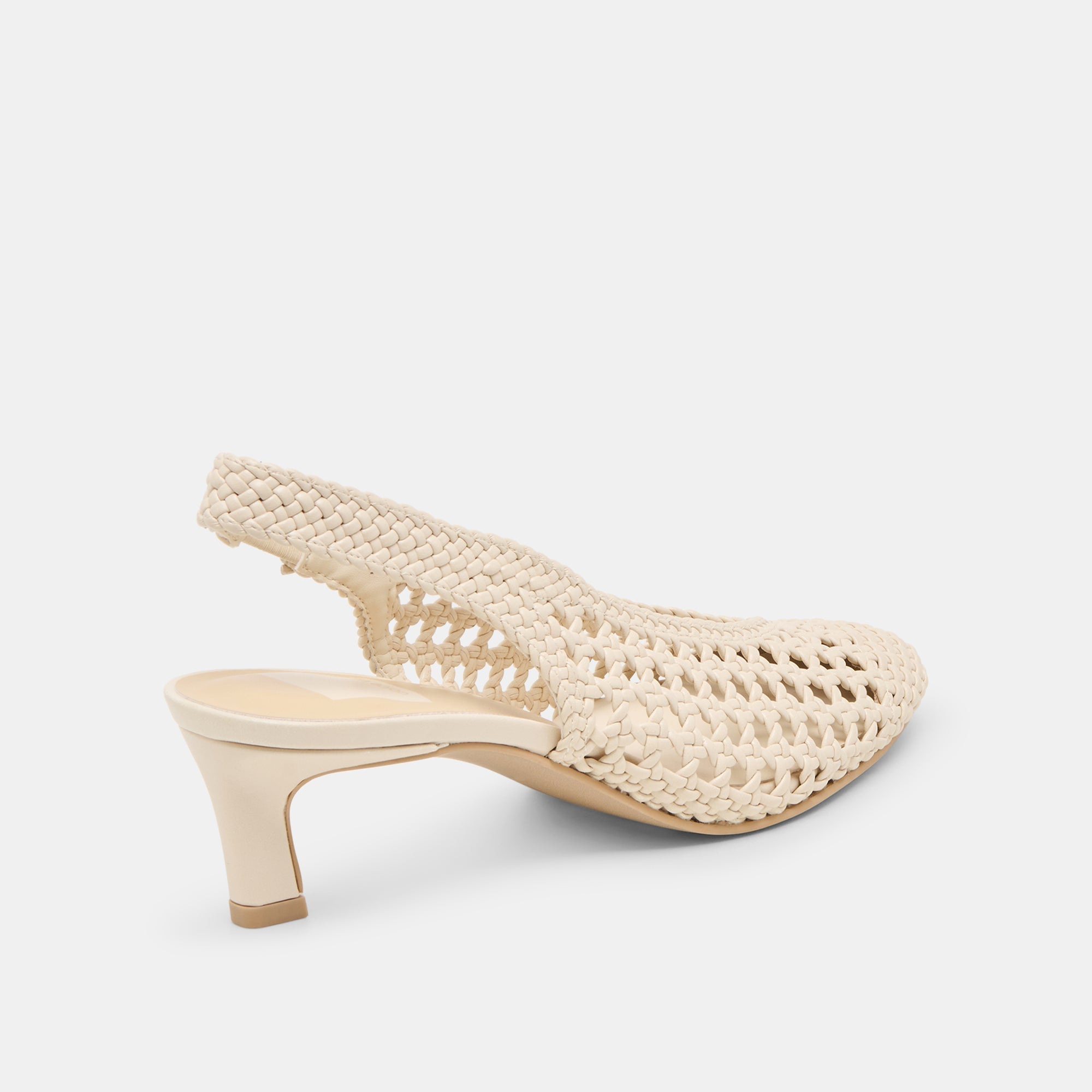 Dolce Vita SHOES | Fawne Creme Woven Stella Heels