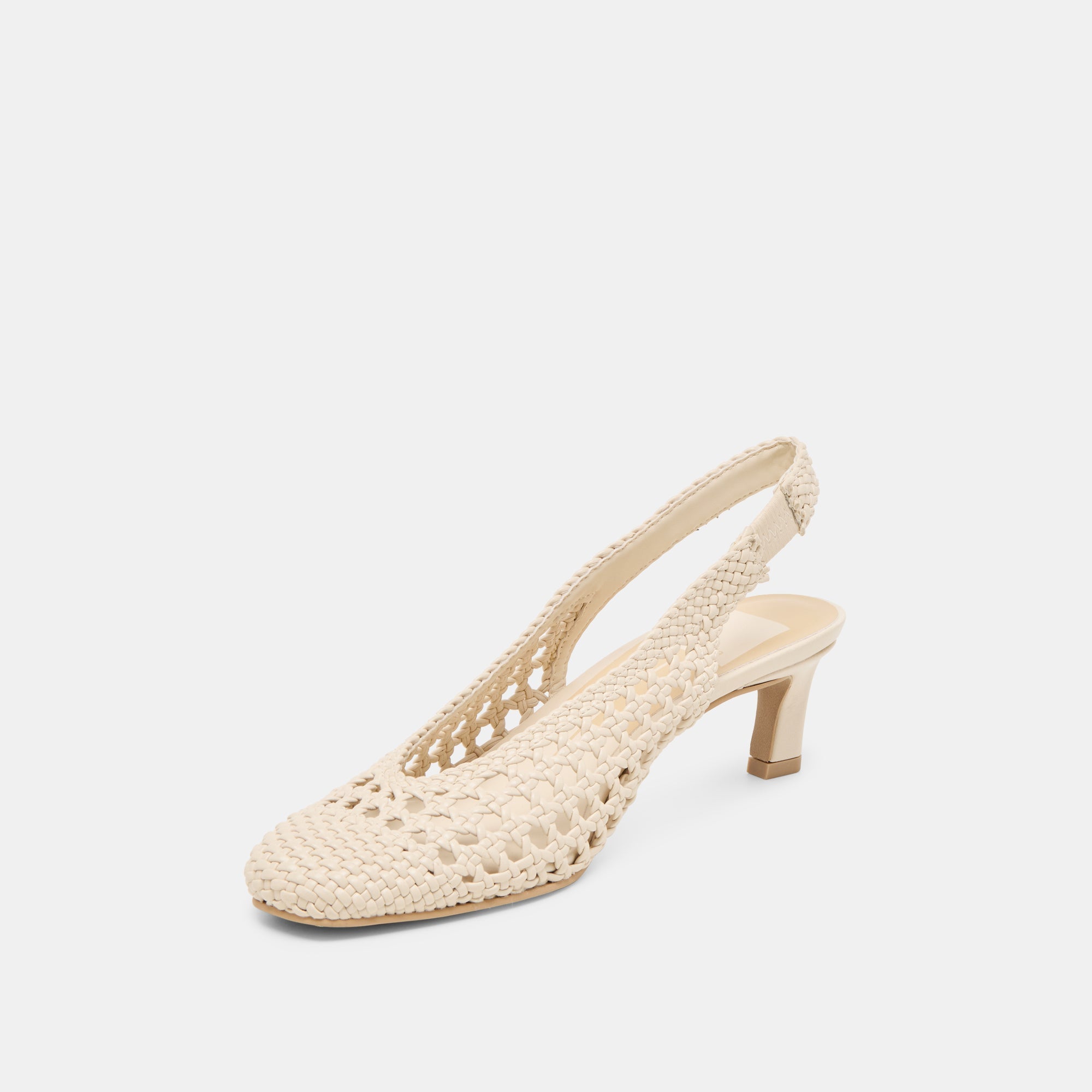 Dolce Vita SHOES | Fawne Creme Woven Stella Heels