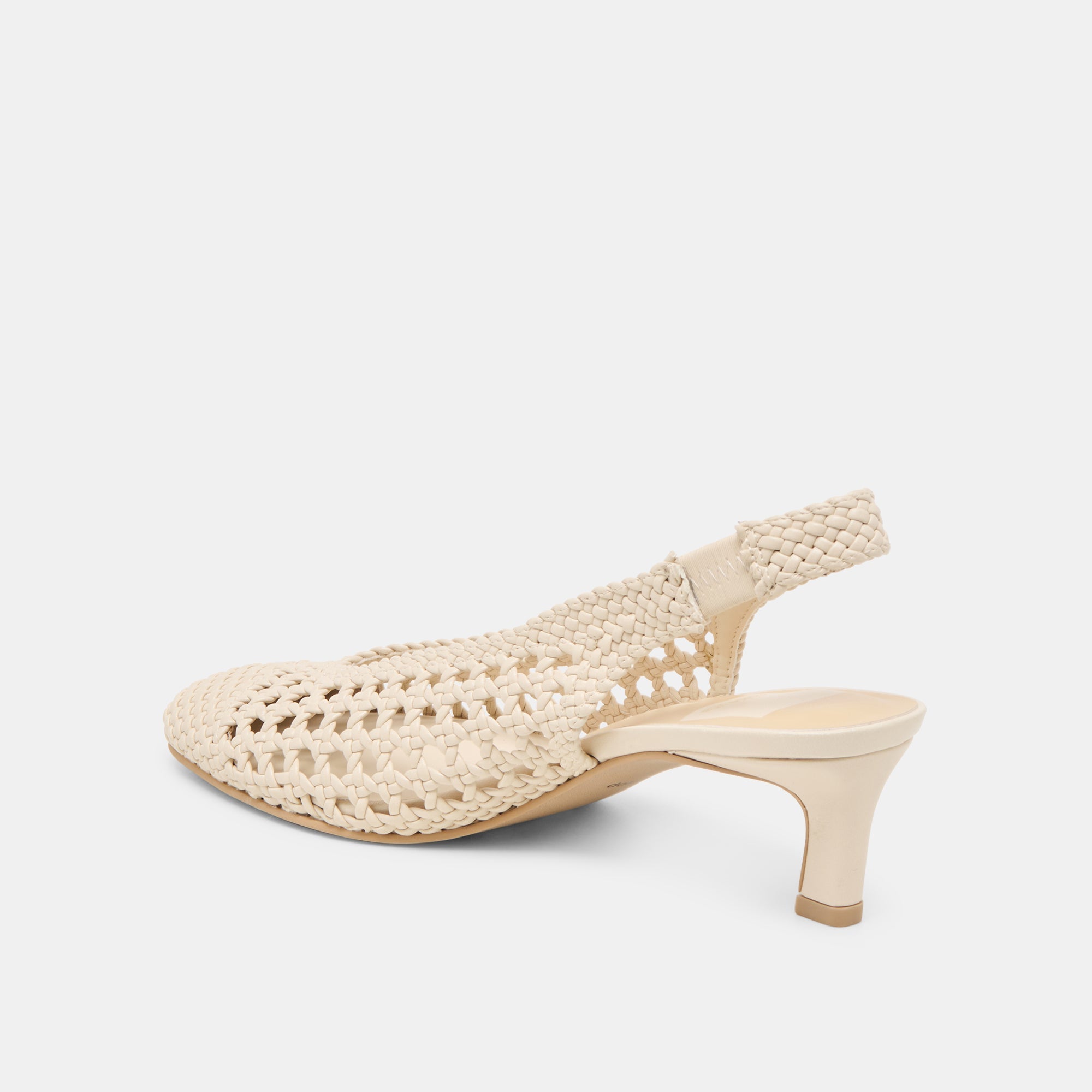 Dolce Vita SHOES | Fawne Creme Woven Stella Heels
