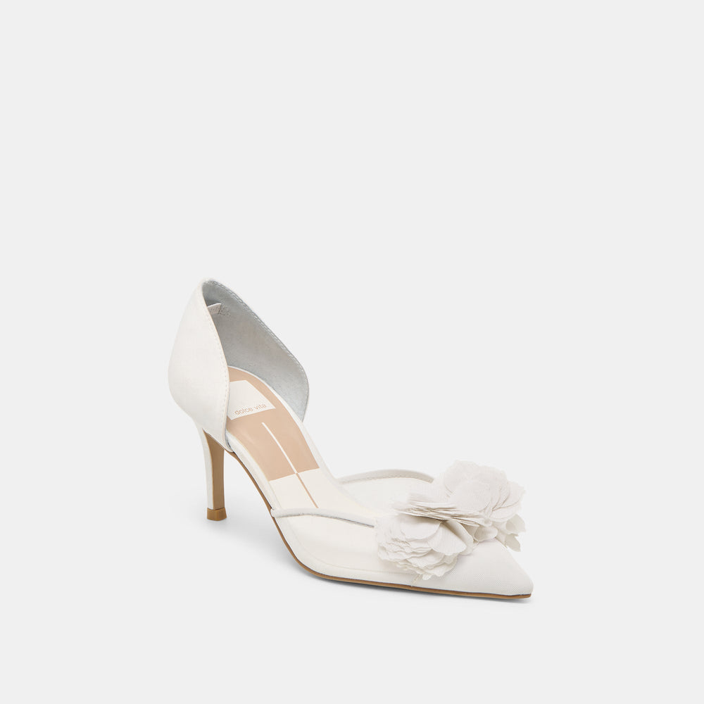 Dolce Vita SHOES | Evelin White Mesh Heels