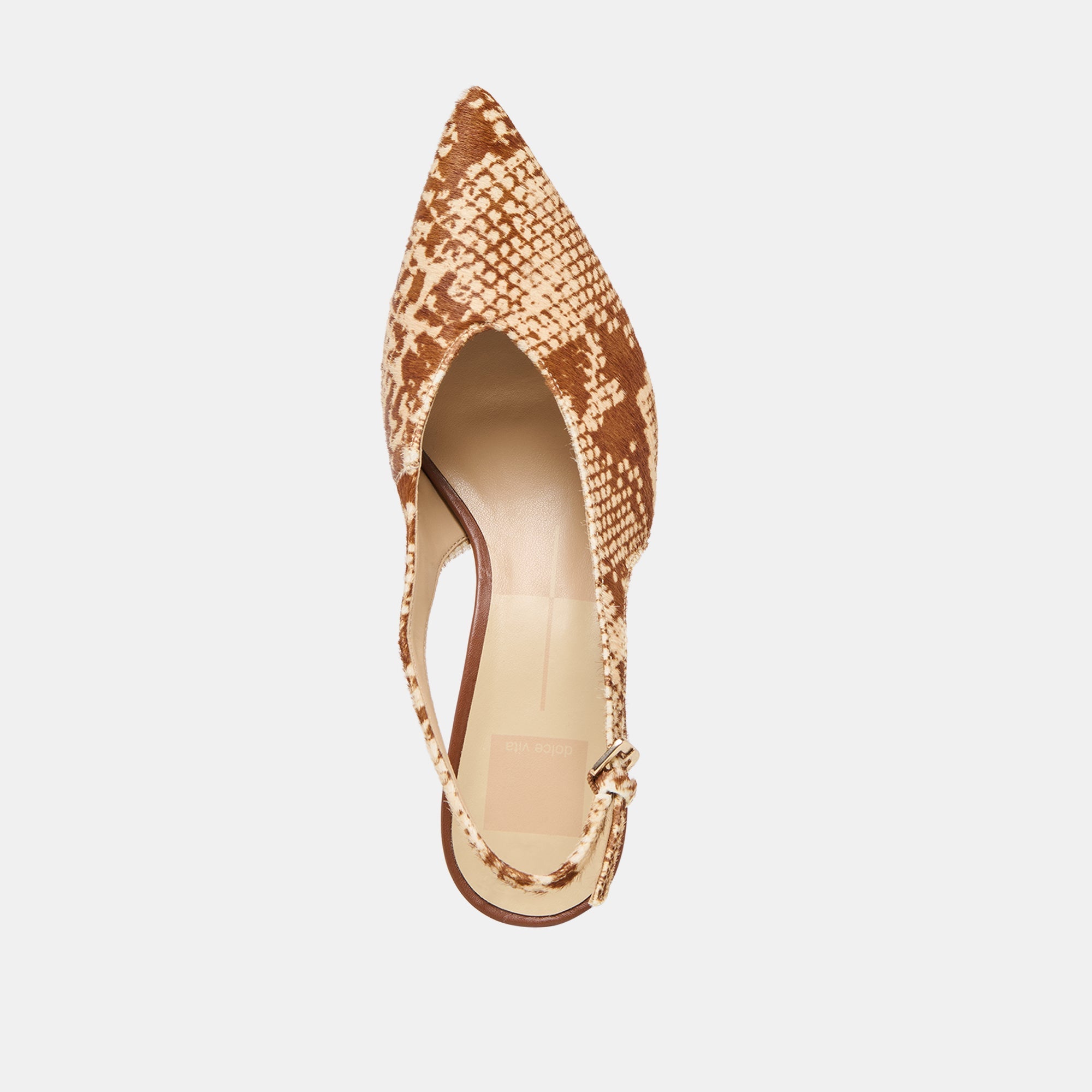 Dolce Vita SHOES | Alenna Brown Snake Calf Hair Heels