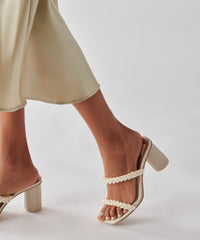 Dolce Vita SHOES | NOEL Heels Vanilla Pearls | Vanilla Pearl Bead Heels
 – Dolce Vita