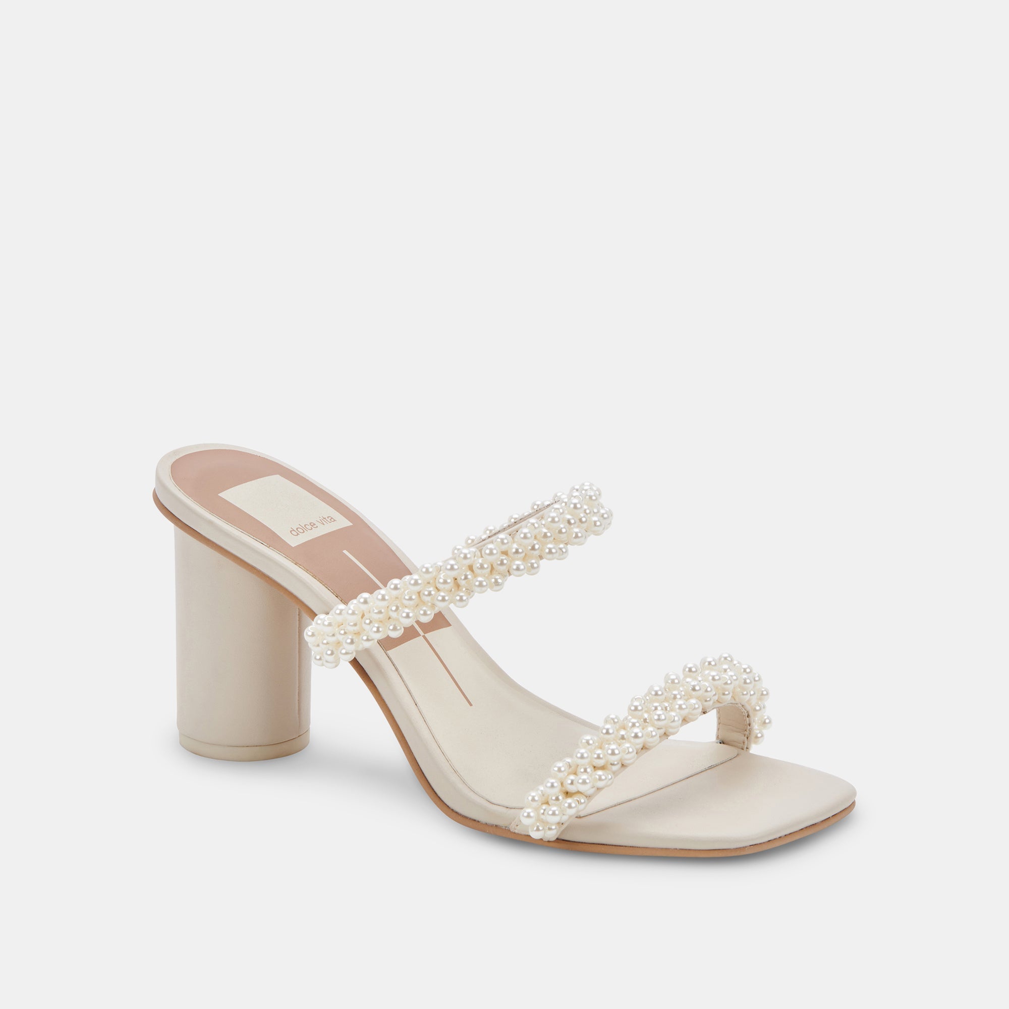 Dolce Vita SHOES | NOEL Heels Vanilla Pearls | Vanilla Pearl Bead Heels
 – Dolce Vita