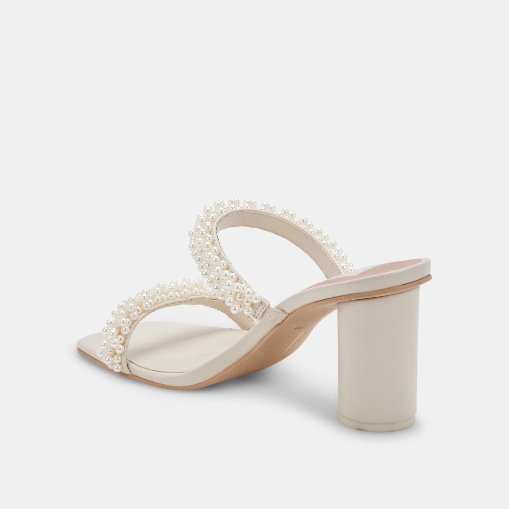 Dolce Vita SHOES | NOEL Heels Vanilla Pearls | Vanilla Pearl Bead Heels
 – Dolce Vita